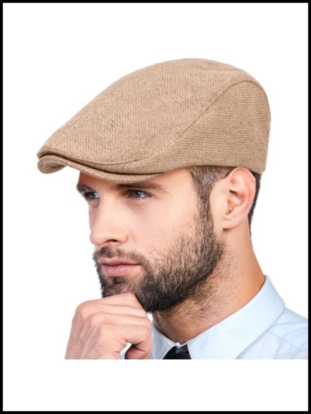 LADYBRO Men's Adjustable Newsboy Cap Lightweight Breathable Classic Flat Hat